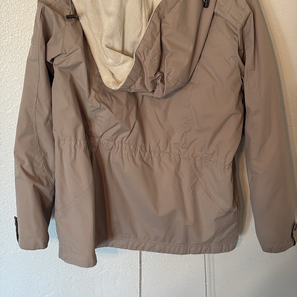 Women's Tan Hooded Jacket